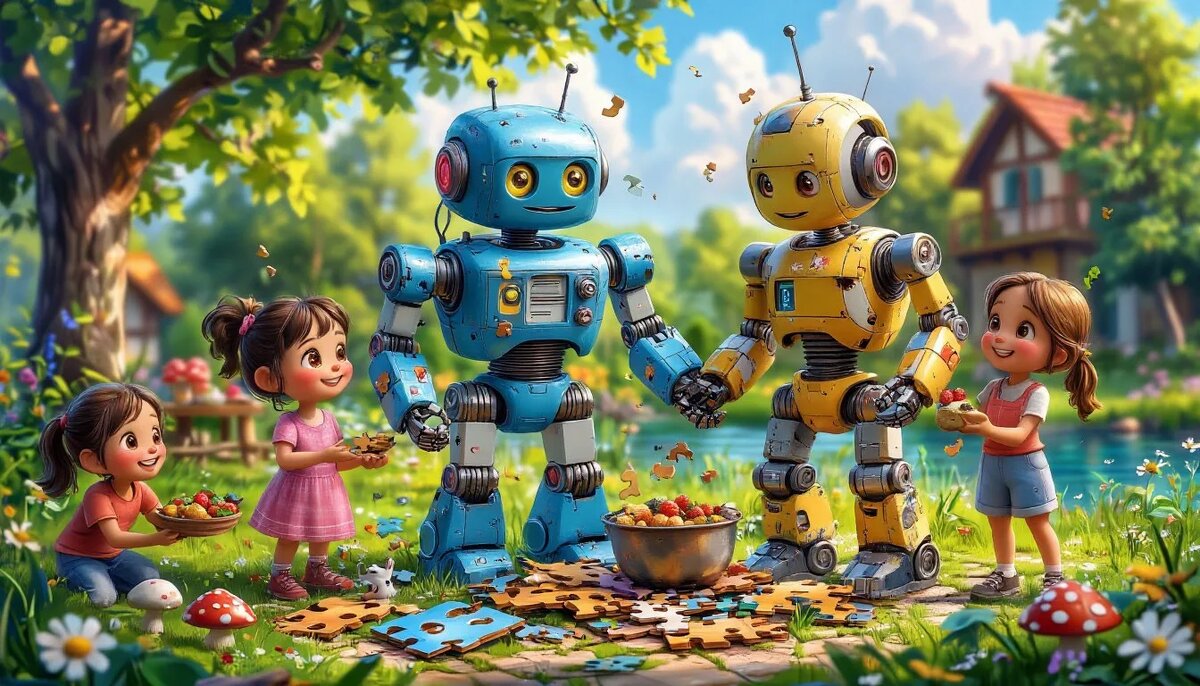 Сгенерированная картинка на тему "Мы в будущем".