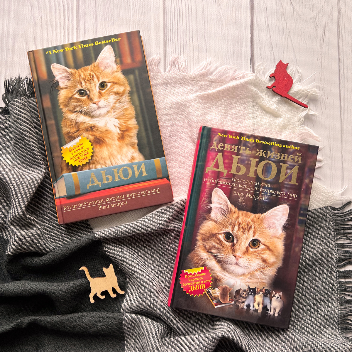 «Дьюи. Кот из библиотеки, который потряс весь мир» и «Девять жизней Дьюи. Наследники кота из библиотеки, который потряс весь мир» - отзыв на книги