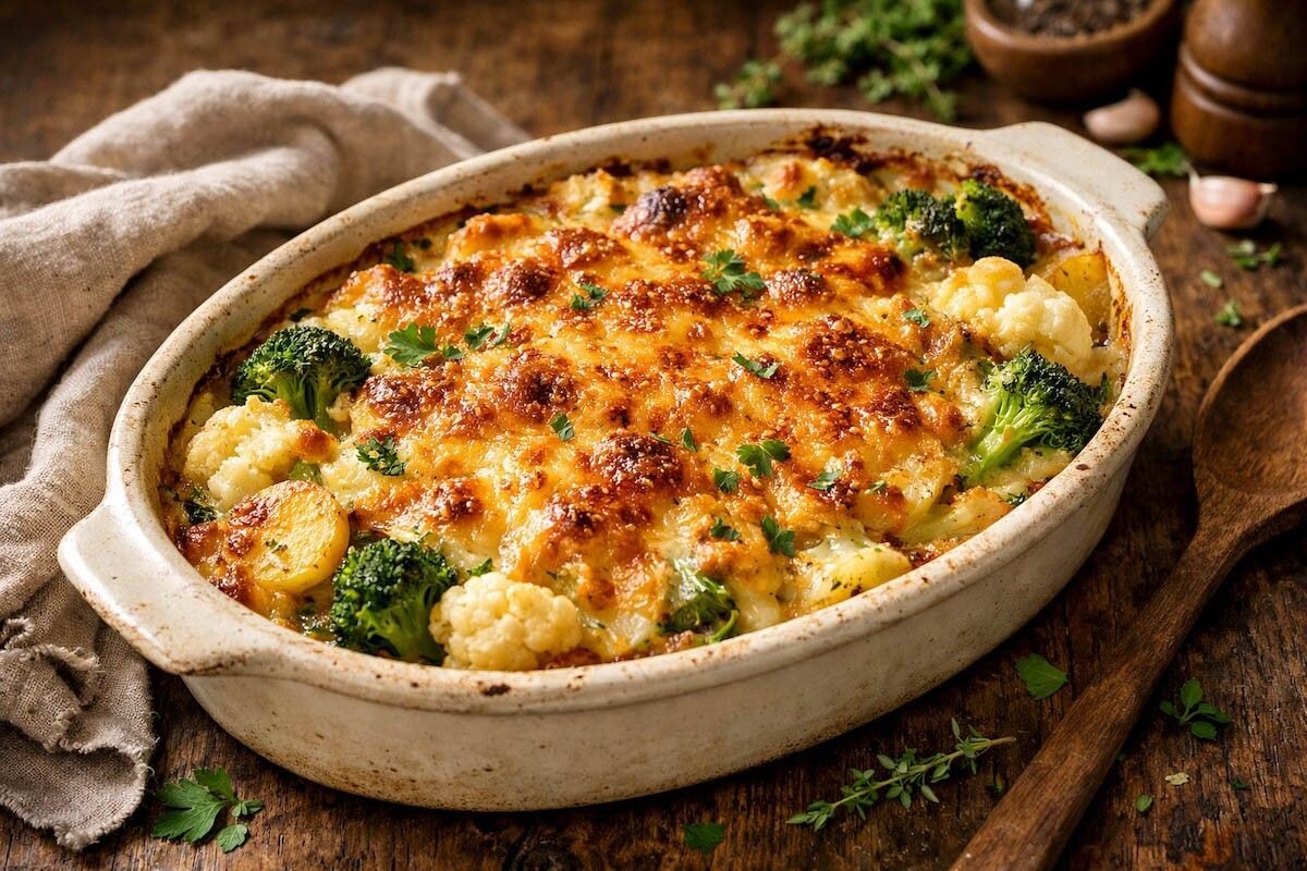 Французская запеканка с хрустящей сырной корочкой. Источник: нейросеть📷
