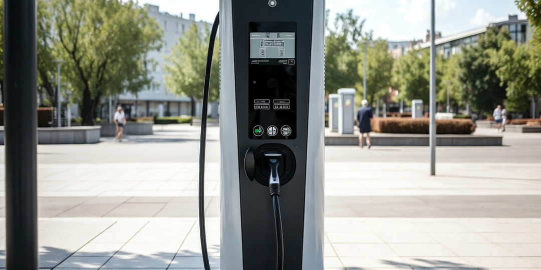 Станция зарядки электромобилей открылась на привокзальной площади