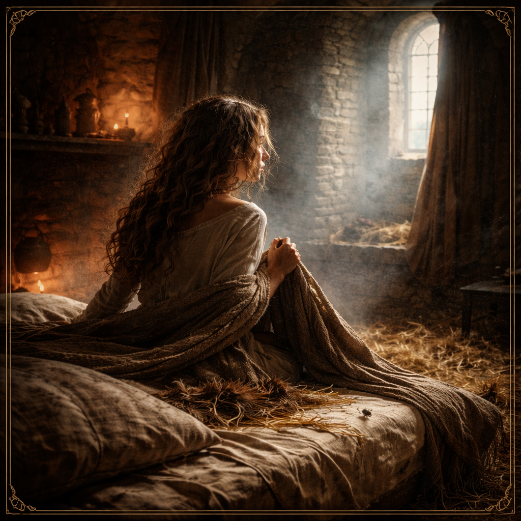  С проснутием в средневековом замке! Создано ИИ