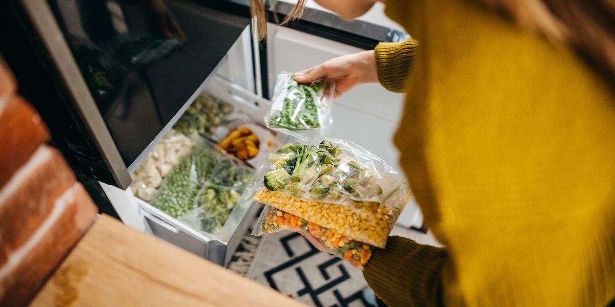 Практичный способ хранения для быстрого приготовления.