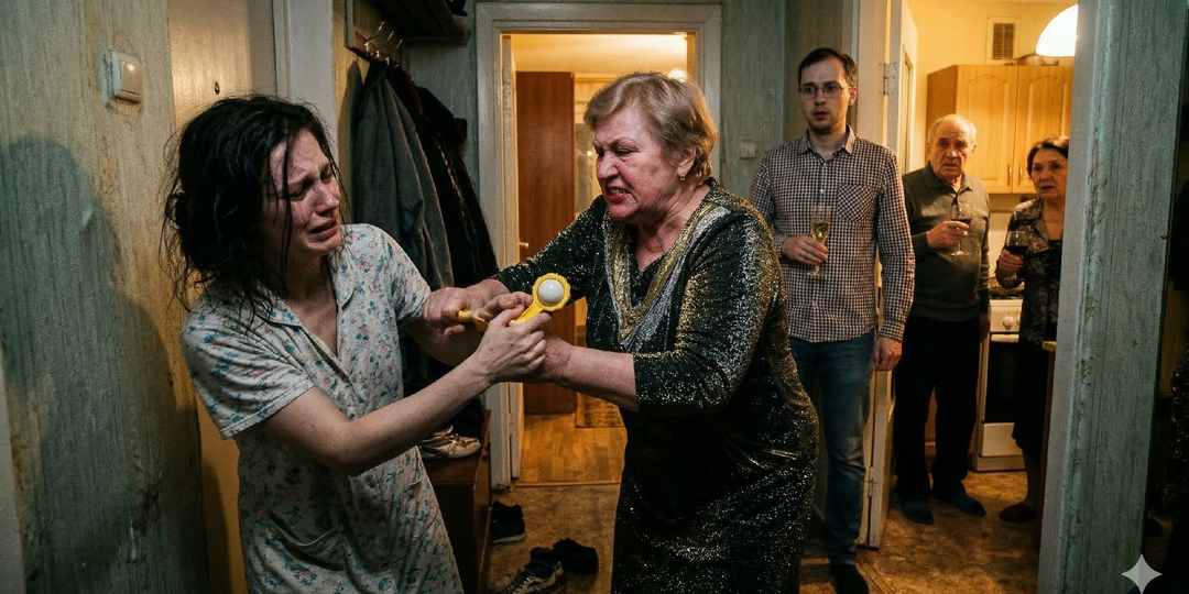 «Чужачка!» — свекровь при гостях вырвала у меня ребёнка. Тогда педиатр молча достал одну карточку