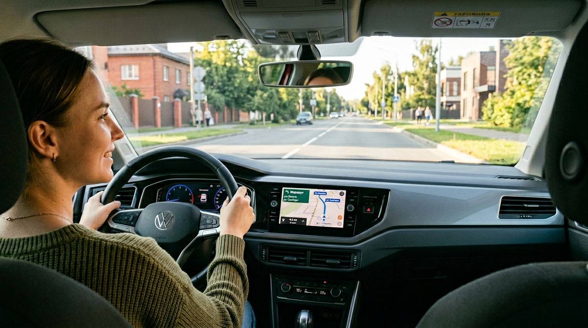 Водитель на знакомом маршруте