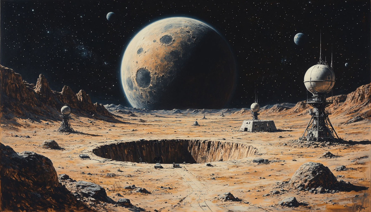 Планета на дальней орбите. Изображение от ИИ Шедеврум