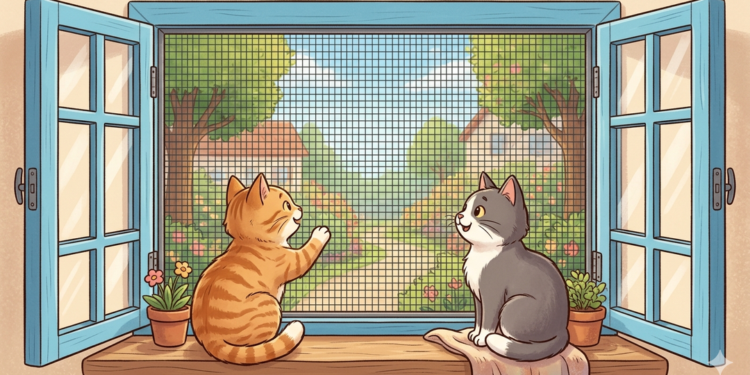 Забота о питомце – это не только про корм и прививки. Снова заводим разговор про сетки-«антикошки»