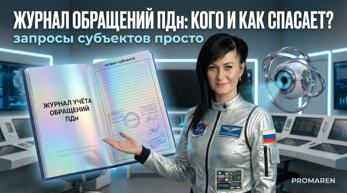    Образец журнала учёта обращений по персональным данным с понятными графами и подсказками по заполнению | Марина Погодина, PROMAREN Марина Погодина