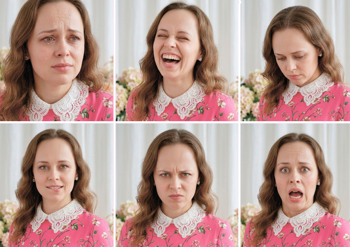 Эмоции, сгенерированные в Nano Banana