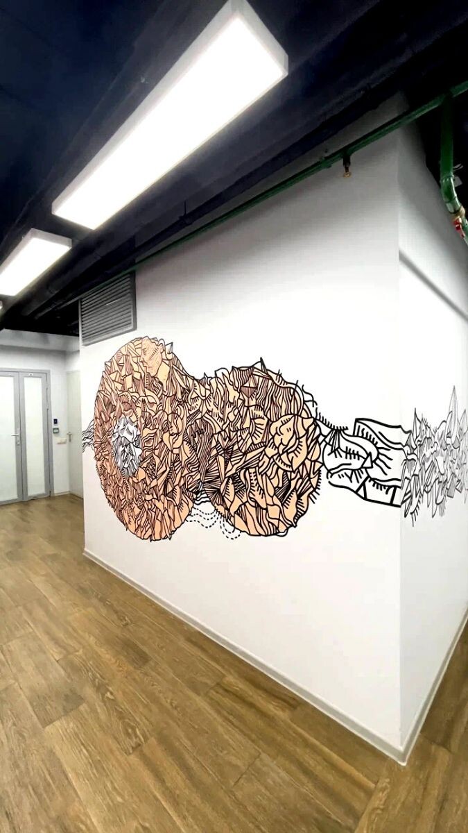 Покраска стен и потолков в офисе Ngenix