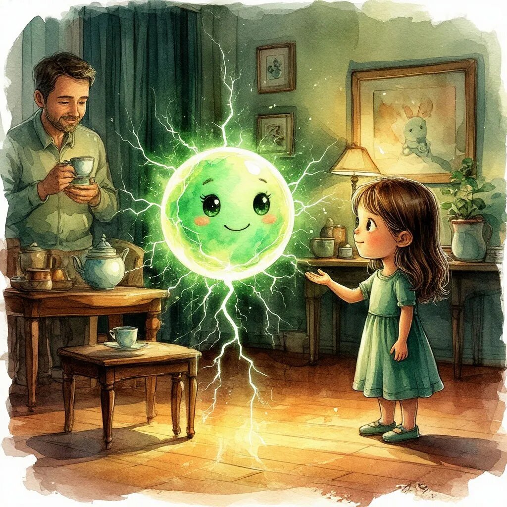 Сгенерированная картинка на тему "Нейросети для семьи"