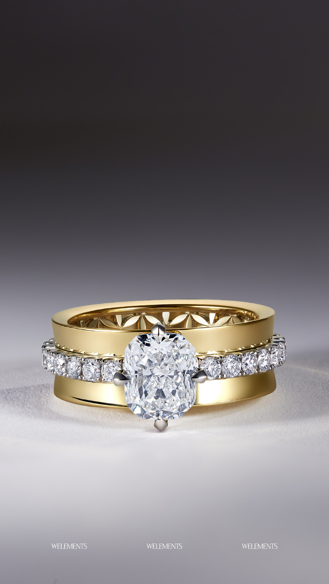 Кольцо Фибоначчи в женской версии по индивидуальному заказу. 