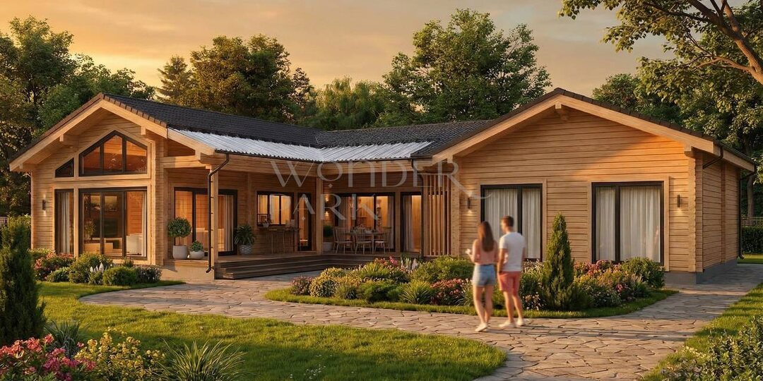 Популярный проект: дом с Г-образной планировкой