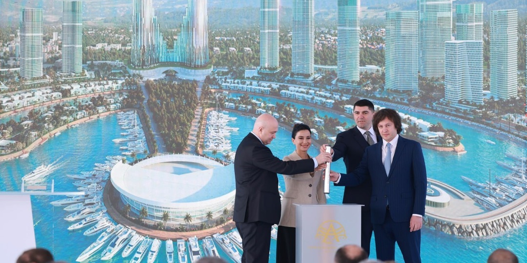 На искусственном острове в Батуми дан старт строительству первого небоскрёба