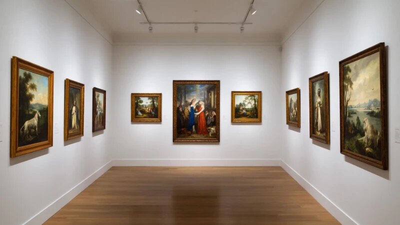     Картина. Выставка. Галерея. Нейросети