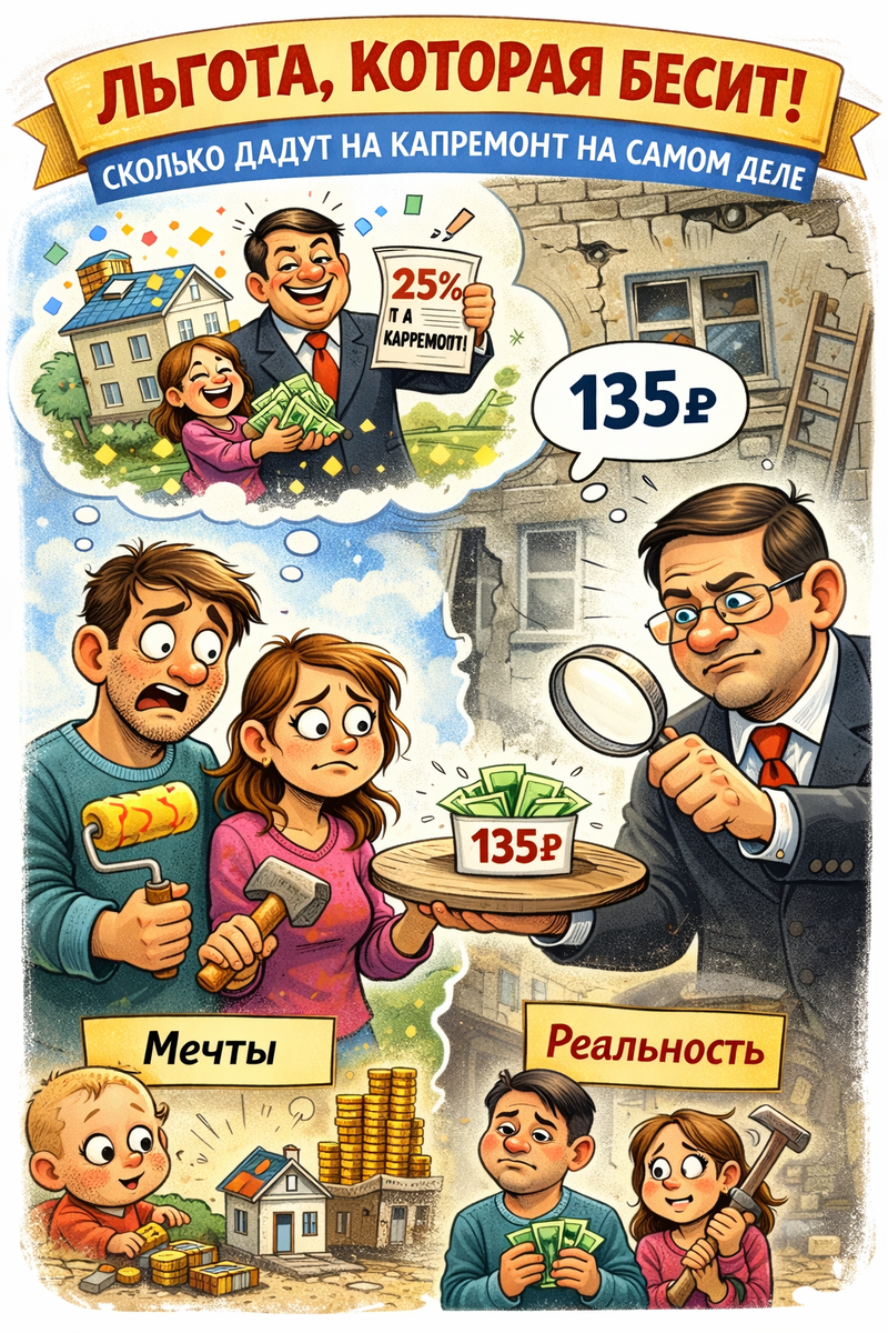 Льгата на капремонт для молодых!