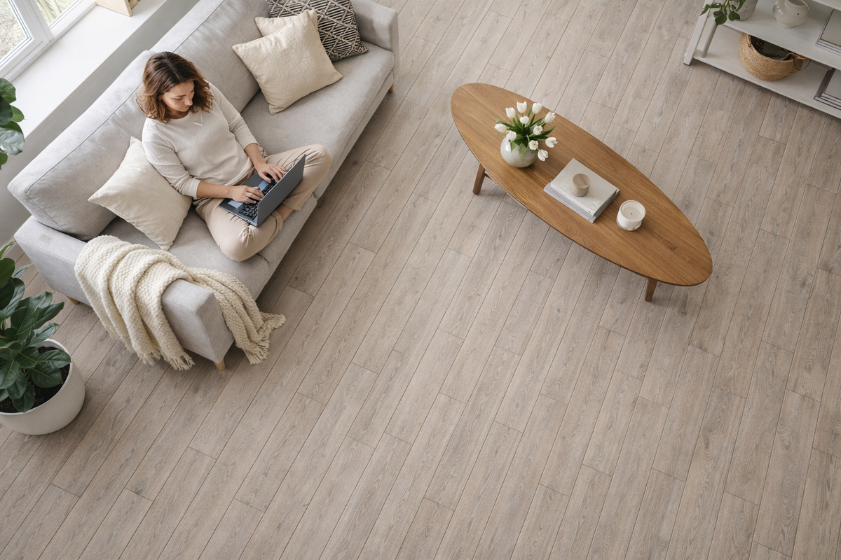 Floor Fort Дуб Корнер Брук в интерьере 