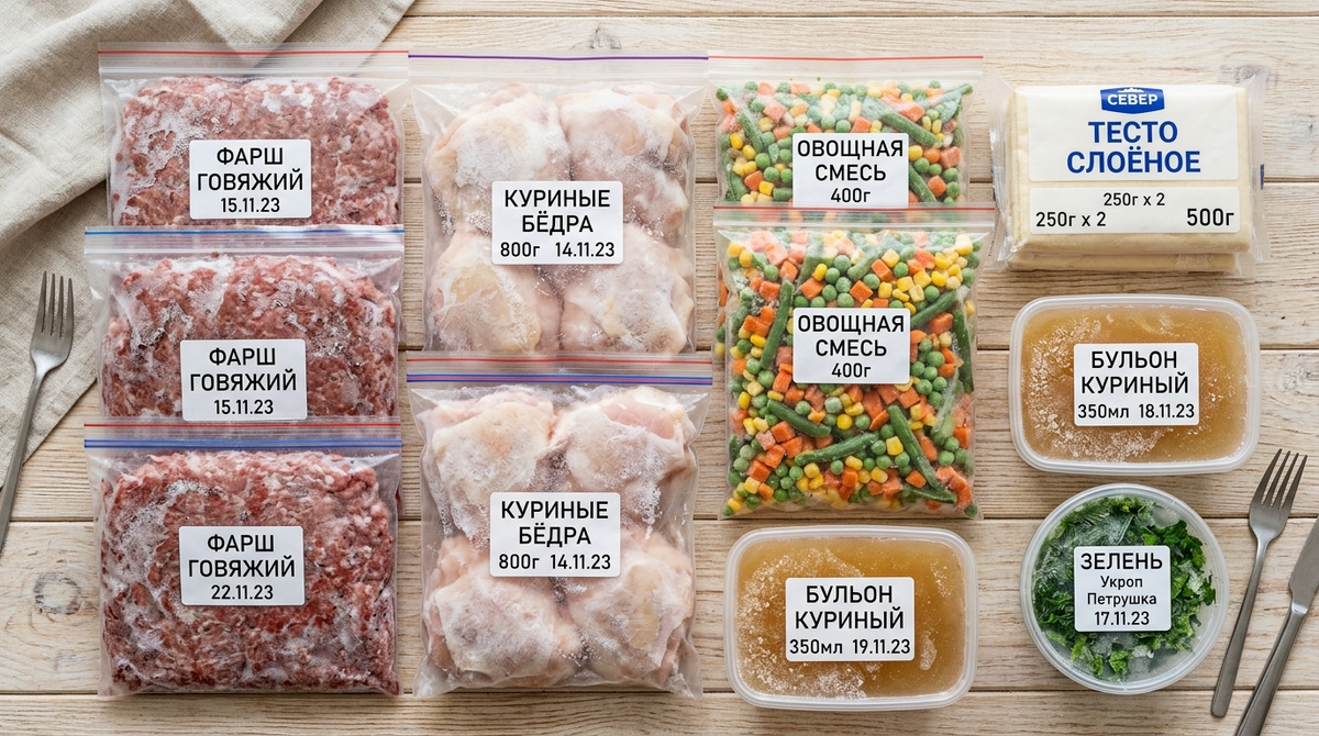 Одно воскресенье на заготовки — и целый месяц без паники вечером