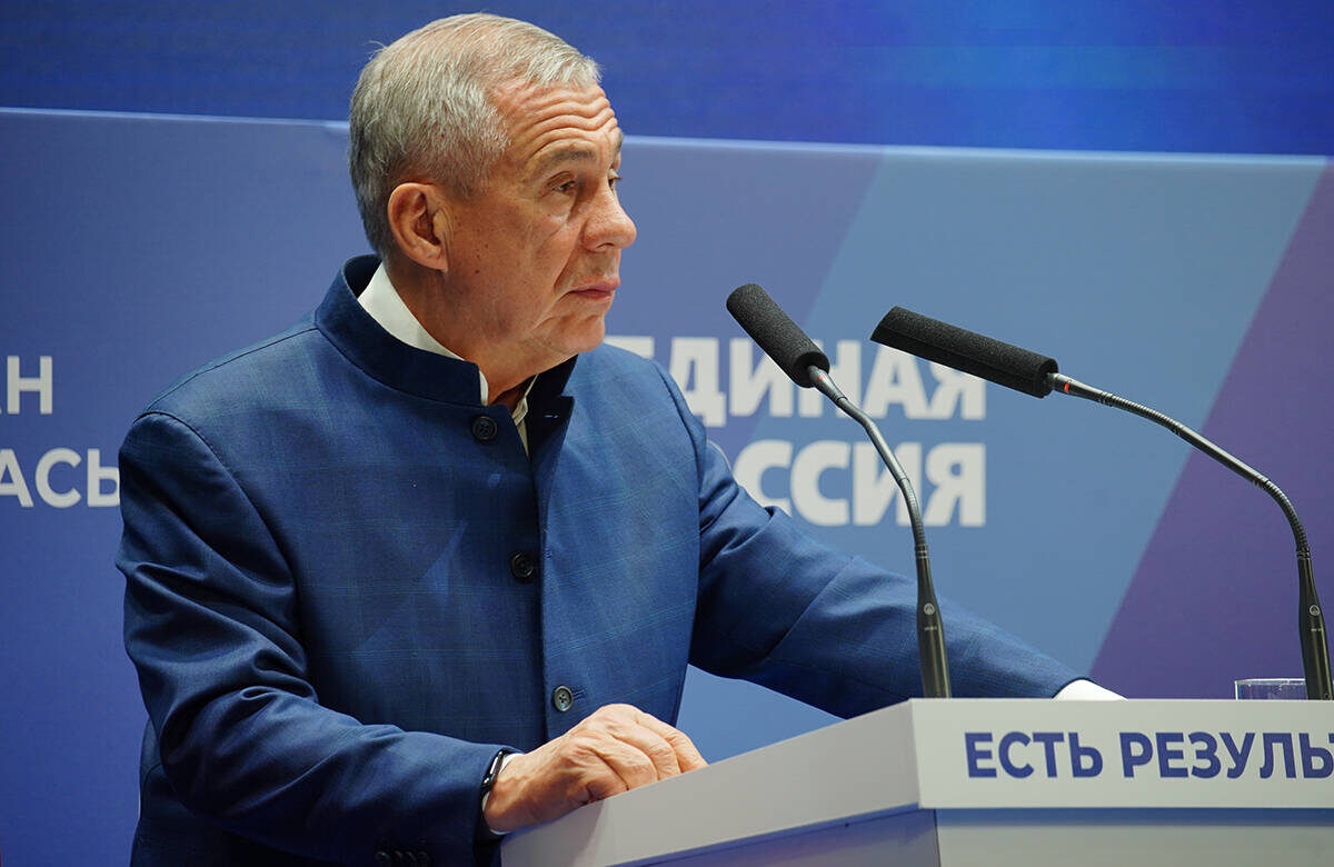 Рустам Минниханов: «Не случайно наш форум называется «Есть результат!», нам есть о чем рассказать»Фото: © Владимир Васильев / «Татар-информ»