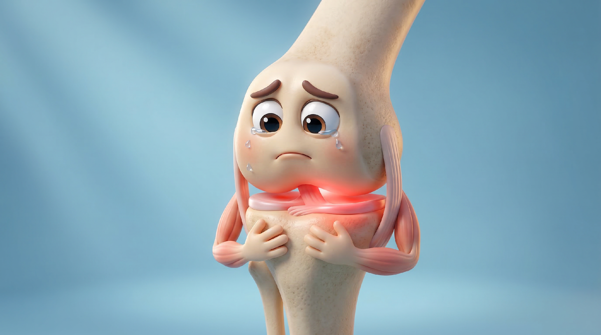 Когда хрящ истончается, нагрузка на сустав растёт