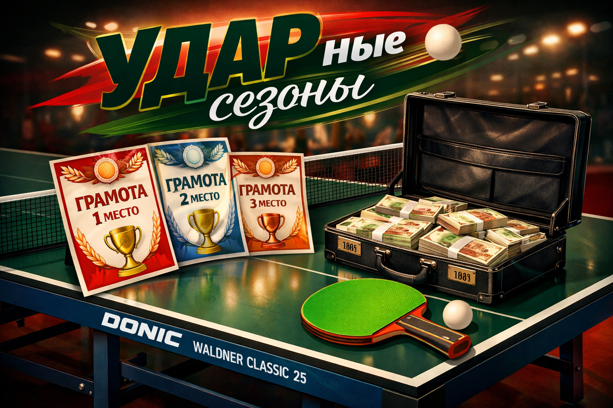 Сезоны - уникальный формат любительских турниров по настольному тенниу в Екатеринбурге