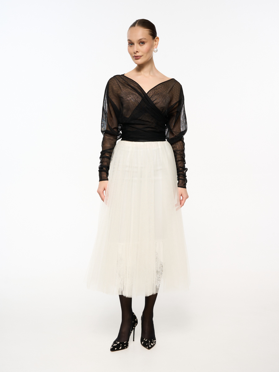 Блуза Виржини и юбка Фатин двойной от Charisma
