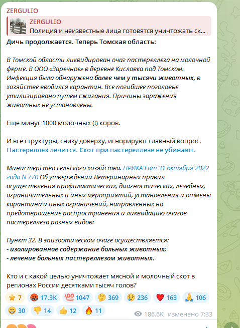 ФОТО: Скриншот https://t.me/SergeyKolyasnikov