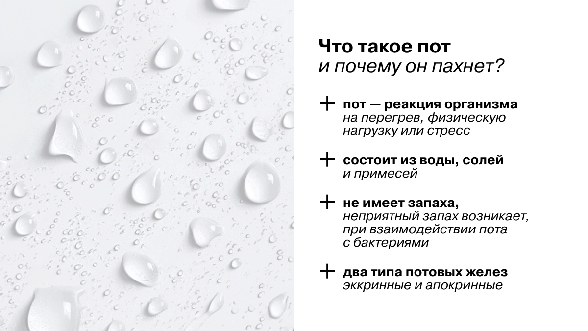 Что такое пот и почему он пахнет