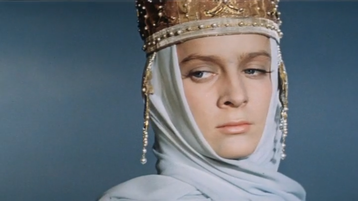 Обложка: кадр из фильма "Князь Игорь", Нелли Пшенная в роли "Ярославны"