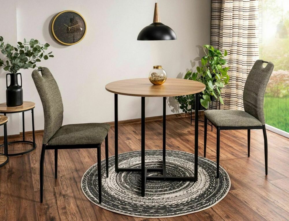 Стол обеденный Signal ALTO II 80 (дуб/черный)