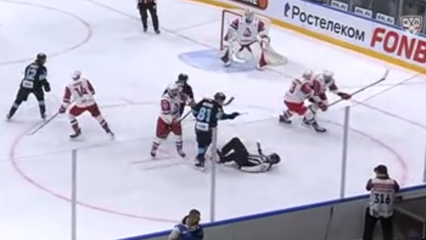    принтскрин с видео КХЛ