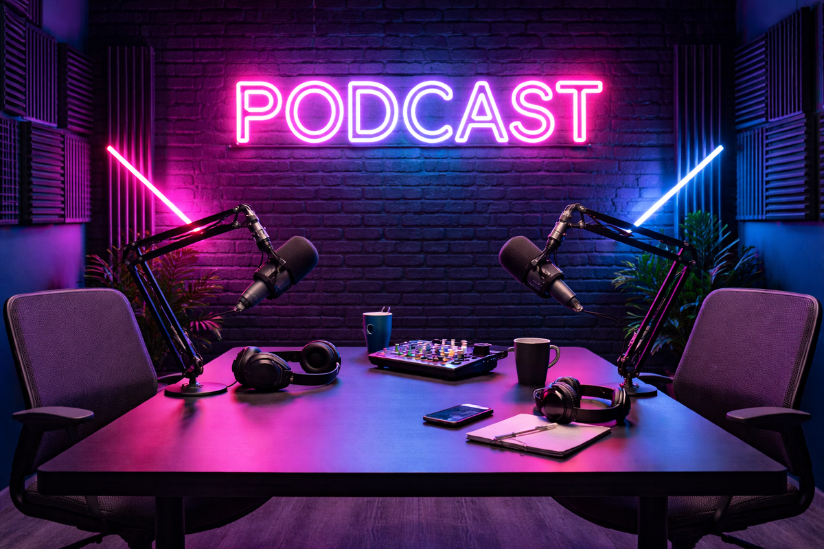 бронирование студии подкастов