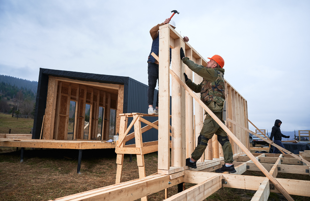 речь идет о каркасной технологии строительства