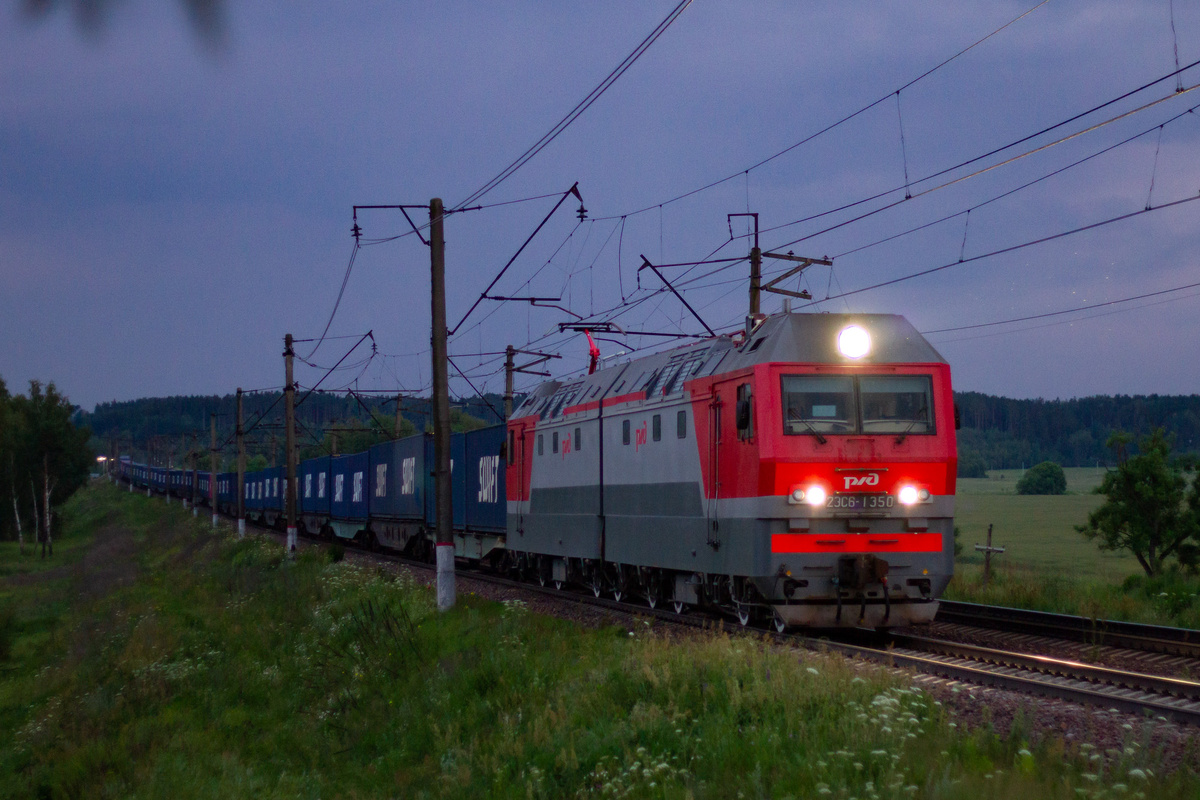 2ЭС6-1450 в Саввинской Слободе, 06.2023