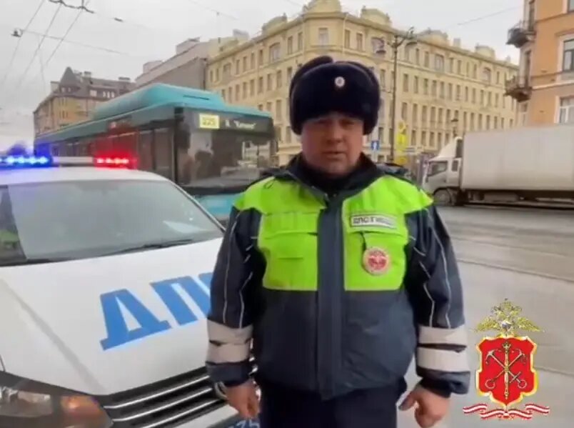    Фото: стоп-кадр видео от пресс-службы ГУ МВД России по Петербургу и Ленобласти