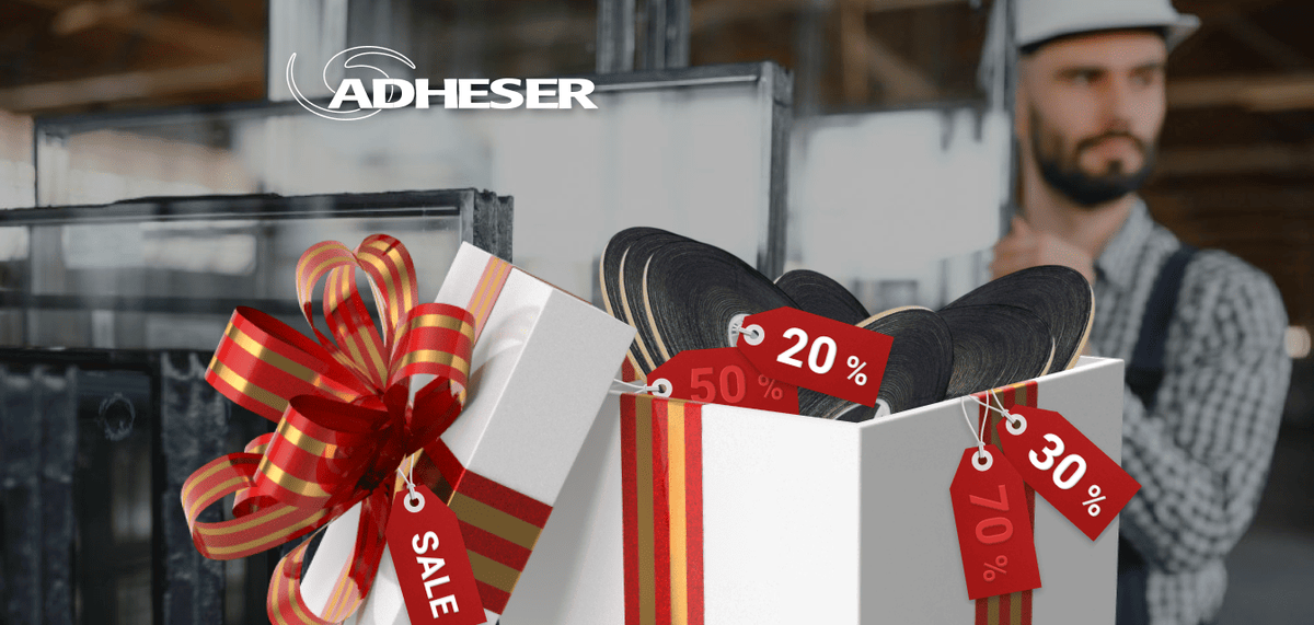 Бутиловая лента с коричневым лайнером, Корея со скидкой 20%