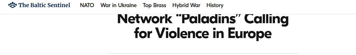 Россия создала ультраправую сеть «Паладины», призывающую к насилию в Европе