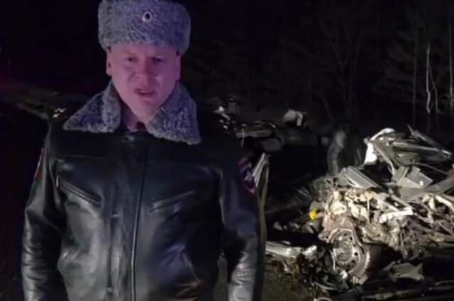    Иван Путков работал на месте ДТП. Фото: Госавтоинспекция Челябинской области