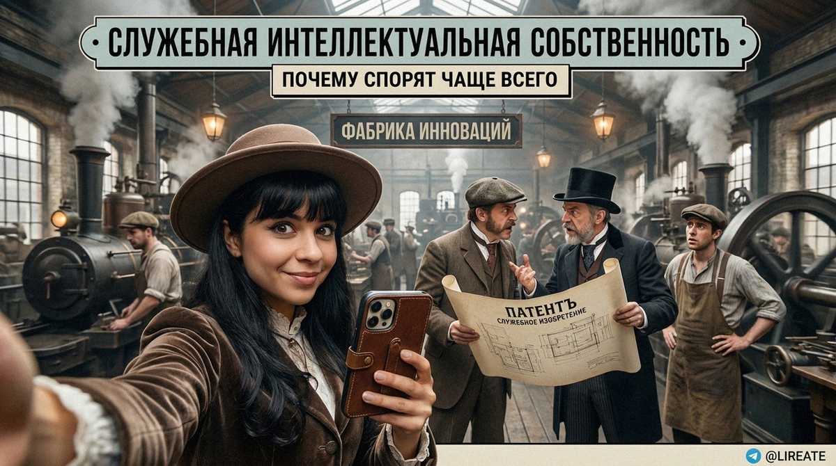    Споры о правах на служебные объекты интеллектуальной собственности Лирейт