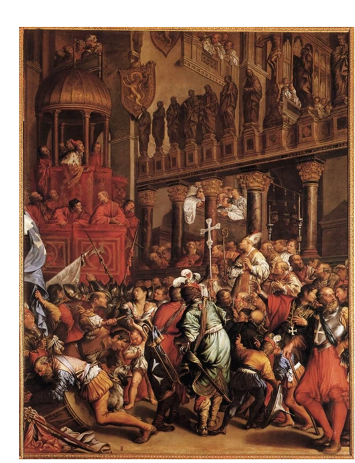 Жан Леклерк. «Дож Энрико Дандоло призывает воинов идти в Крестовый поход»Взято с http://vokrugsveta.ru/telegraph/history/603/