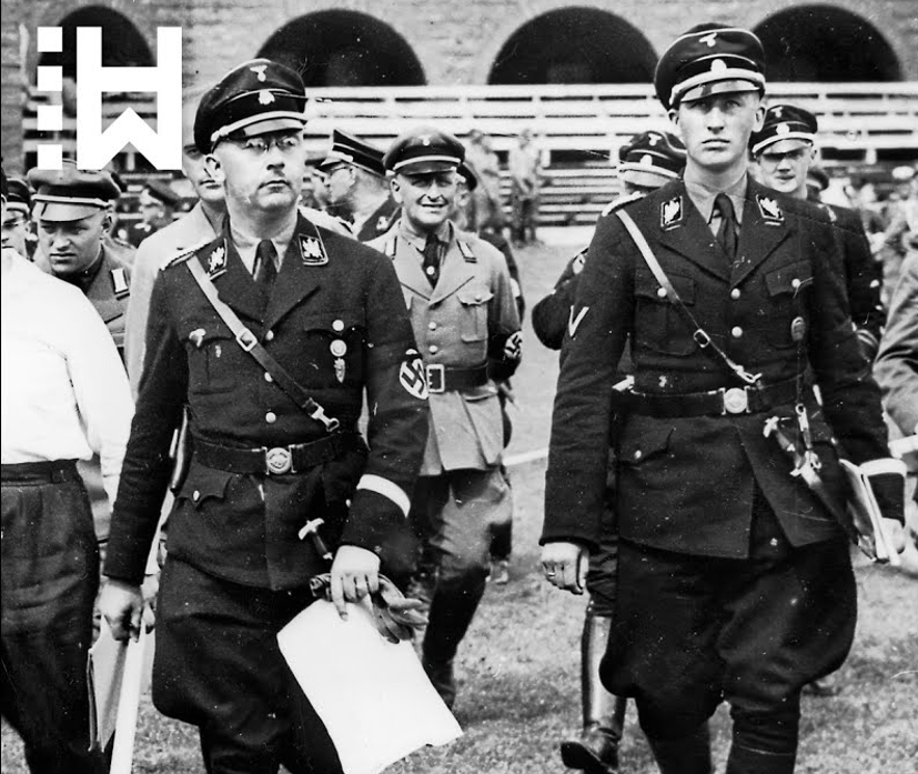 Генрих Гиммлер (слева) и Рейнхард Гейдрих.