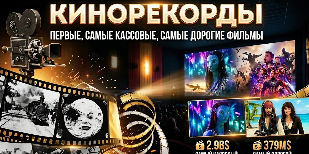 Невероятные факты из мира кино: от первого фильма до самых кассовых хитов