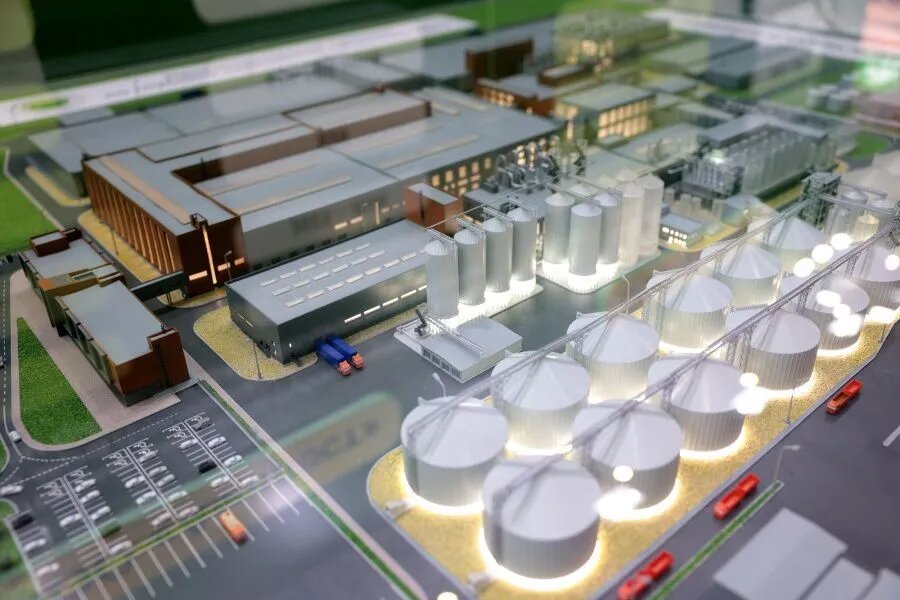 Проект комплекса по глубокой переработке кукурузы с производством крахмала и продуктов его переработки компании «Амирост» // Фото: Правительство Ростовской области