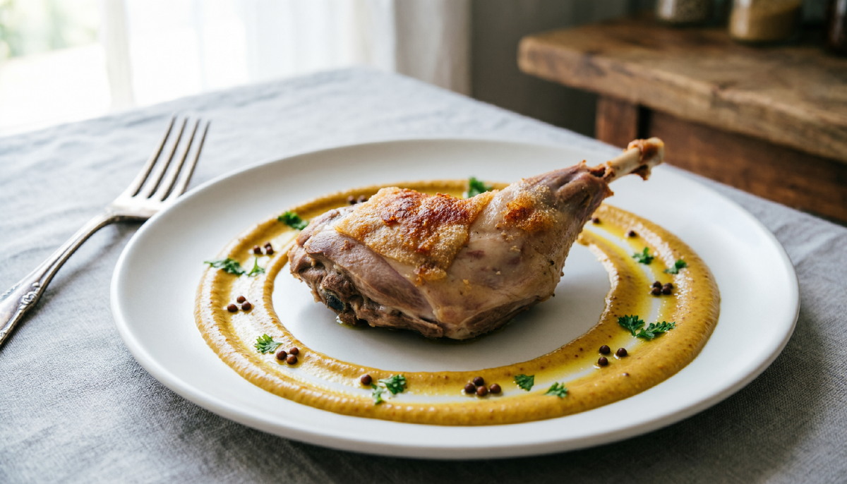 Кролик в горчичном соусе