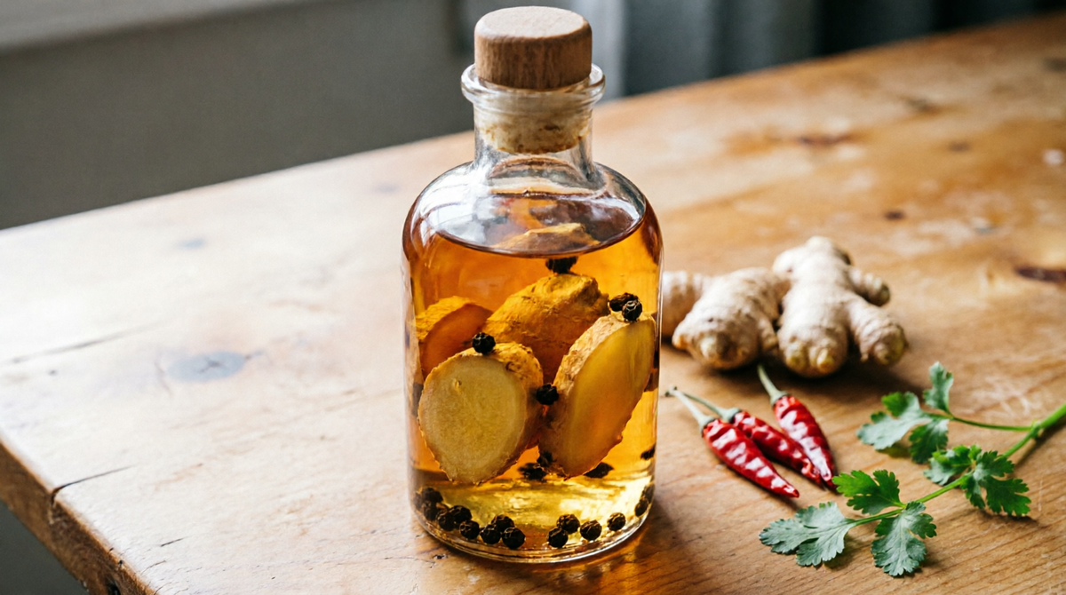 Настойка из имбиря с перцем