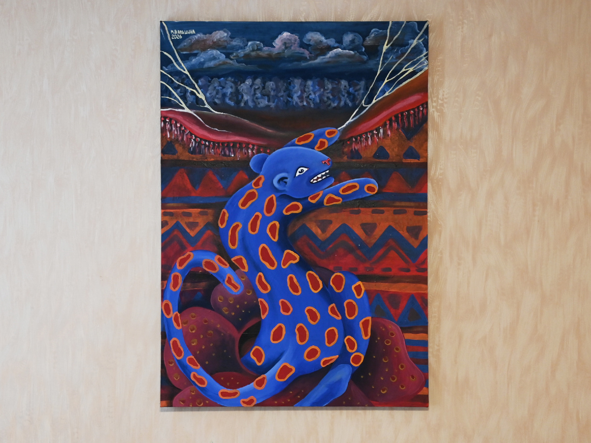 Мария Вяльшина, «Выход из ситуации», 2026 год, 70х100 см, холст, акрил