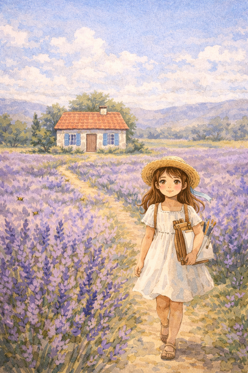 Эмма идет рисовать