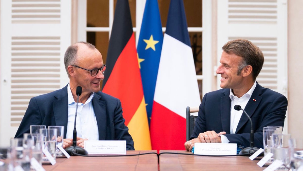    Мерц и Макрон 2025