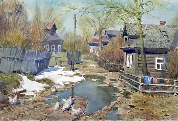Сергей Андрияка. Весна в деревне