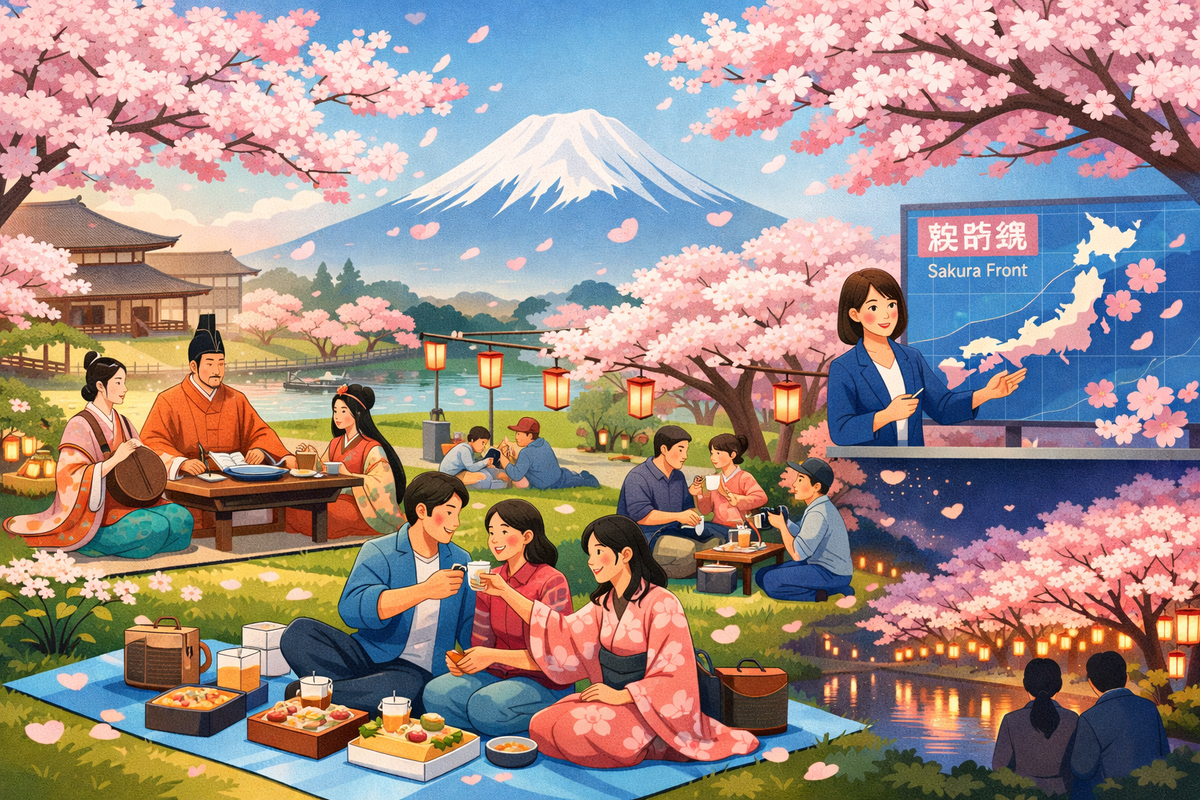 От императорского сада до народного гуляния: история ханами