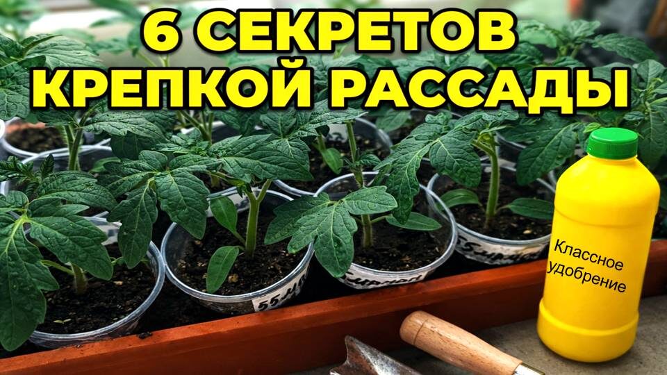Рассада томатов НЕ ВЫТЯНЕТСЯ! 6 способов вырастить ТОЛСТУЮ и КРЕПКУЮ рассаду помидоров